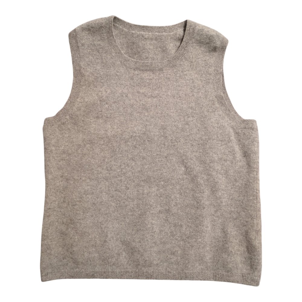Grey 100% Cashmere Vest